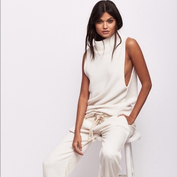 Free People Sleeveless Tunic Island Ottoman Sz L - Picture 1 of 5